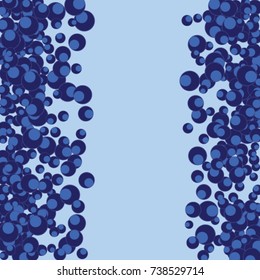Vector Background Pattern. Element of design. Colored circles on a blue background