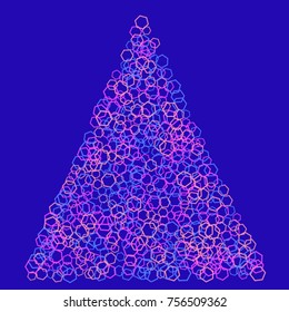 Vector Background Pattern. Element of design. Colored polygons on a blue background