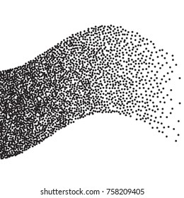 Vector Background Pattern. Element of design. Black circles on a white background