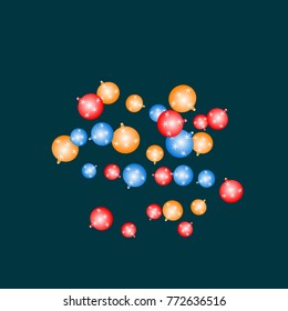 Vector Background Pattern. Element of design. New Year decoration. Christmas balls.
