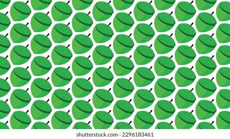 Vector background with pattern fill. White background. A repeating pattern. Acorn. pattern, autumn seeds. Oak seeds. Acorn distributed in area. Nature, food for animals, autumn. Fashion, clothing.