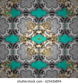 Vector background. Pattern floral pattern. Wallpaper baroque, damask. Graphic modern pattern.
