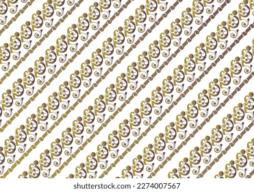Vector background pattern in gold color can be used for wall decoration in the house or others