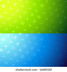 Vector Background Pattern with Icons