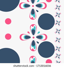 vector background pattern for modern floral motifs