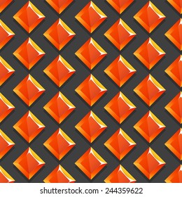 Vector background pattern orange glasses square