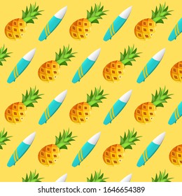 vector background pattern pineapple summer