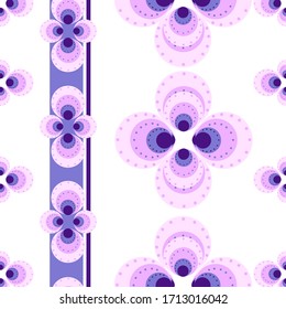 Vektorillustration-Hintergrundmuster nahtlose, abstrakte Blumenmuster