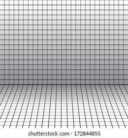 Vector background with a perspective grid.
