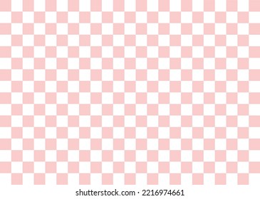 Vector Background  pink Checkerboard Abstract Seamless Pattern popular grid pattern Print on the wall or the tablecloth.
