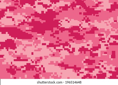 vector background of pink digital camoflage pattern