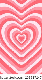 Vector background with pink heart