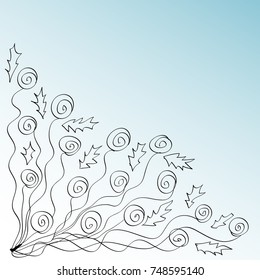 Vector background with pink roses flowers and green leaves. coloring