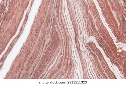 Vector background. Pink striped veined texture marble, stone surface.