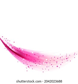 Vector background with pink wave. EPS 10. Contains transparent objects.