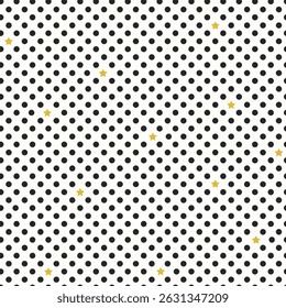 Vector background with polka dot and tiny stars. Fashion trendy seamless pattern. Polka dot wallpaper. Cute joyful allover print for fabric, paper, textile, kids clothes and accessories