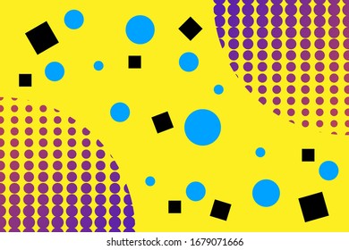 Antecedentes vectoriales de diseño de arte pop, fondo de estilo de arte pop