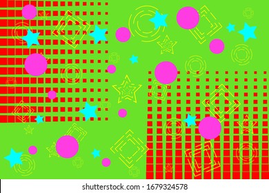 Antecedentes vectoriales de diseño de arte pop, fondo de estilo de arte pop