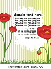 vector background with poppy