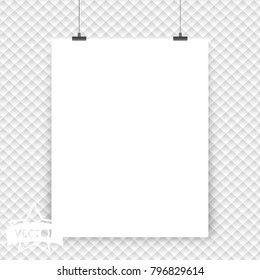 Vector background. Poster. White.