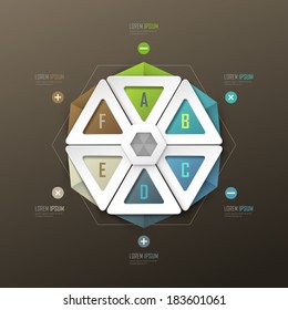 Vector background for presentation or infographic