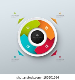 Vector background for presentation or infographic