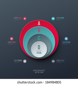 Vector background for presentation or infographic 