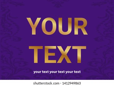 Vector background for presentations made with gold framing in bright colors.