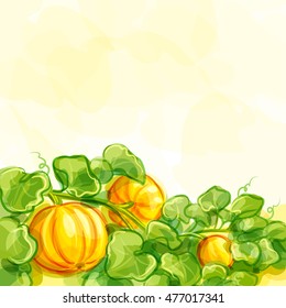 Vector background with pumpkins - EPS10 with transparency