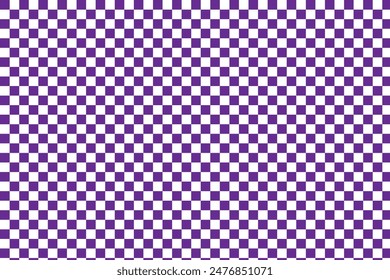 Vector Background Purple Blue Checkerboard Abstract Seamless Pattern popular grid pattern Print on the wall or the tablecloth.