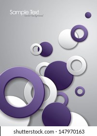Vector background with purple circles. Eps10. 