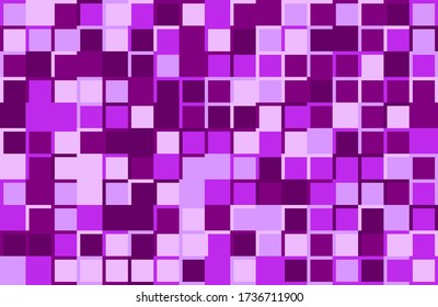 Vector background from purple color shades random mosaic pattern with variable purple shades of borders