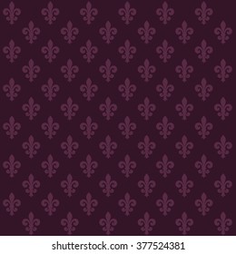 Vector background with purple lilies