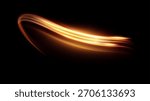 Vector background with radiant golden lines with a sense of festive motion and joy. Perfect for New Year