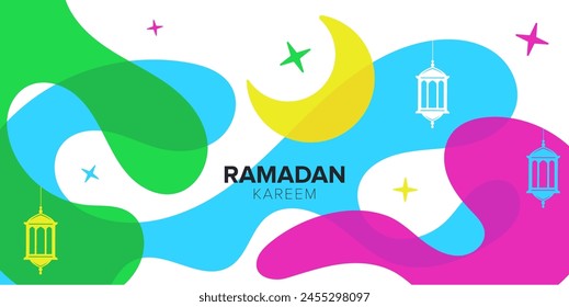 Vector background for ramadan greeting card collection 