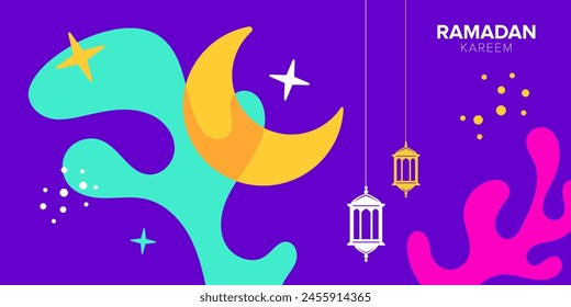 vector background for ramadan poster