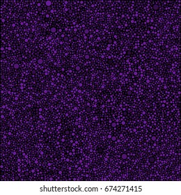 Vector background with random small polka dots, points, circles, halftone. Abstract multi purple pattern for background, banner, card. Dotted template. Stylish banner with randomly disposed spots.