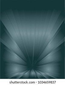 Vector background rays of light - peacock green