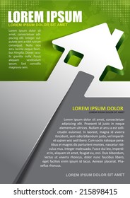 Vector Background For Real Estate Agency With Abstract House And Continents. Can Be Used For A Poster, Brochure Or Flyer