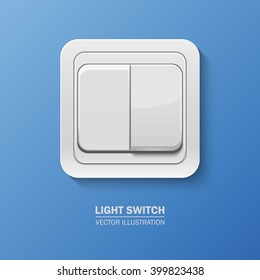 Vector background with realistic light switch 
