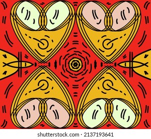 Vector Background Red Black And Cream Yellow Stripes Yes As Background