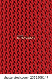 Fondo vectorial Color negro rojo Motif para el patrón de sublimación de Jersey deportivo Textura