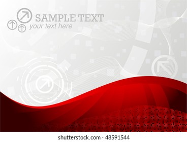  	Vector background in red color