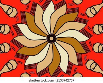 Vector Background Red And Cream Yellow Black Yes As Background