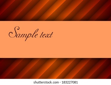 Vector background. Red folded paper.