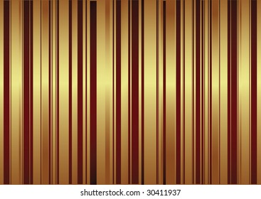 Vector background with red and golden stripes