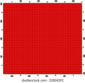 vector background. red graphing paper for engineering
