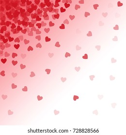 
vector background with red hearts
