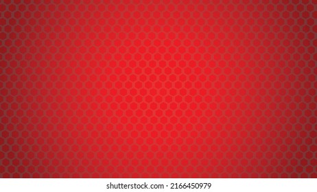 Vector background in red. Regular hexagons across the surface. Gradient color between black and red between objects. Tile background. Web, desktop background, presentation.