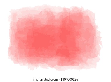 vector background of  red watercolor paint  texture